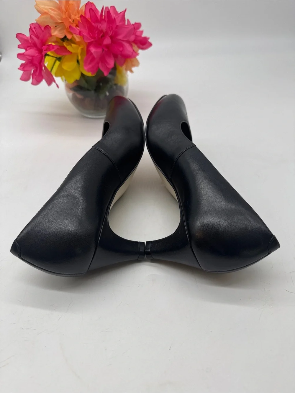 Walking Cradles Black Mid-Heel Comfort Pumps 8W BHE10117E